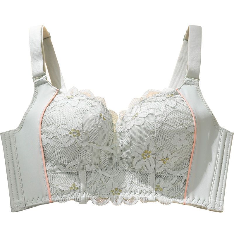 Sexy Lace Women's Bra Underwear Women's No Underwire Gathering Bra Anti-sagging Upper Collection Side Breast