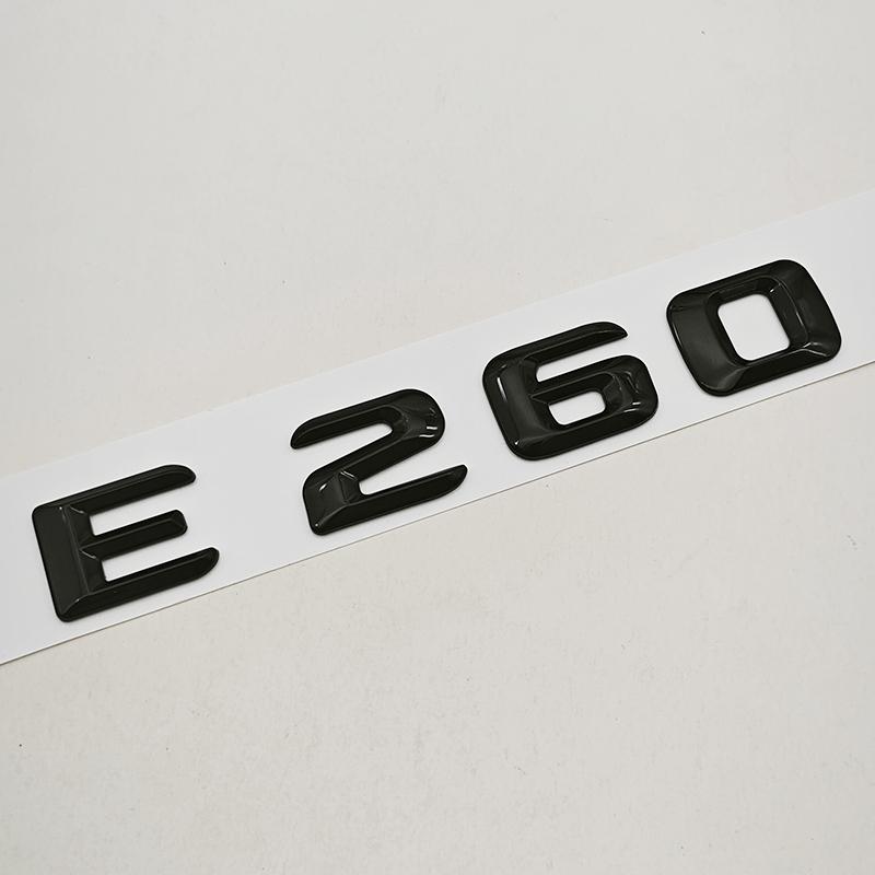 

3D ABS Car Letters Rear Trunk Badge Logo E200 E260 Sticker Emblem For Mercedes Benz E Class E200 E260 W213 Auto Tail Accessories