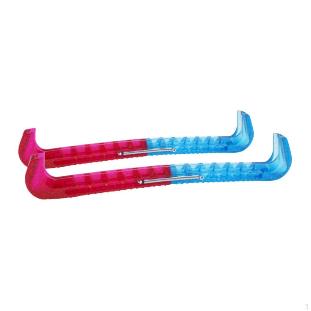 2 Pieces Figure Ice Skate Guards Hockey Blade Covers Fashion AntiSlip Protector for