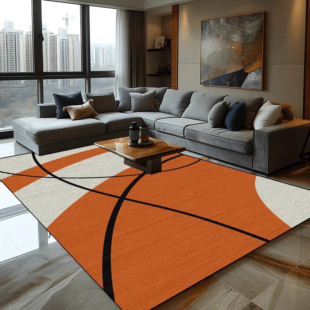 Nordic Geometric Carpet for Living Room Modern Luxury Decor Sofa Table Large Area Rugs Home Bathroom Non-slip Washable Mat