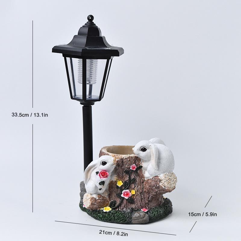 

Сонячна фігурка цуценяти: Садова прикраса з полімерної смоли для вулиці