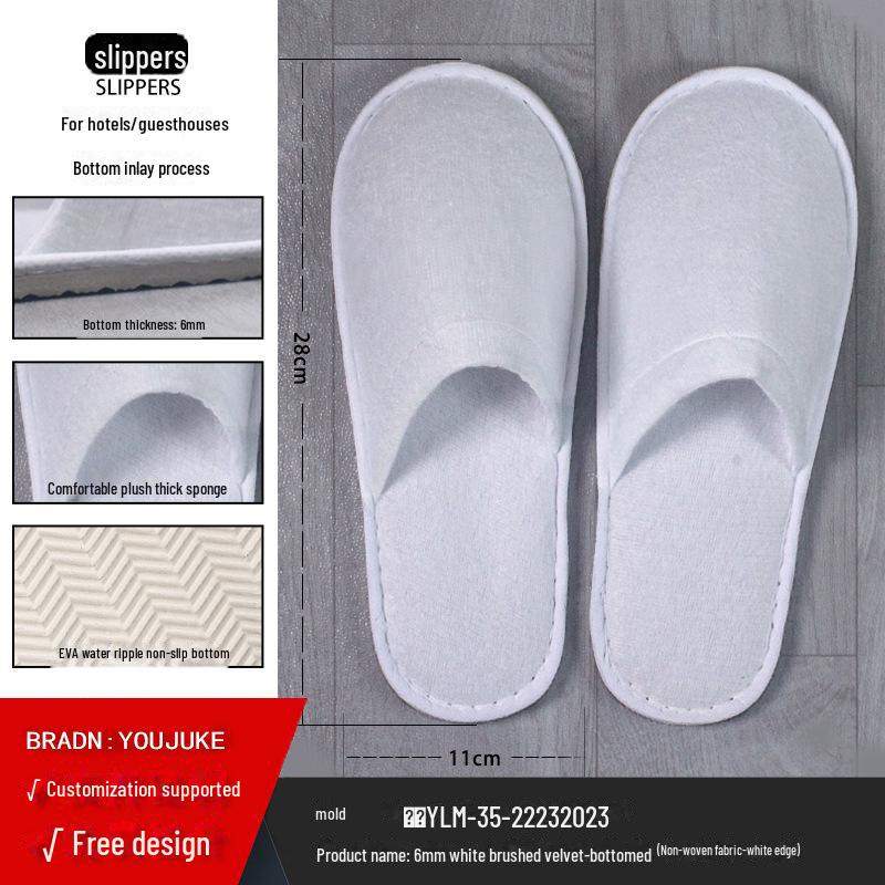 Disposable Non-Slip Slippers for Hotels, Homestays, and Spas
