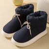 Women's Winter Fuzzy Warm House Slippers Waterproof Fur Lined Furry Slippers Non-slip Ankle Bootie Home Shoes Indoor Outdoor Cozy Snow Boots for Women