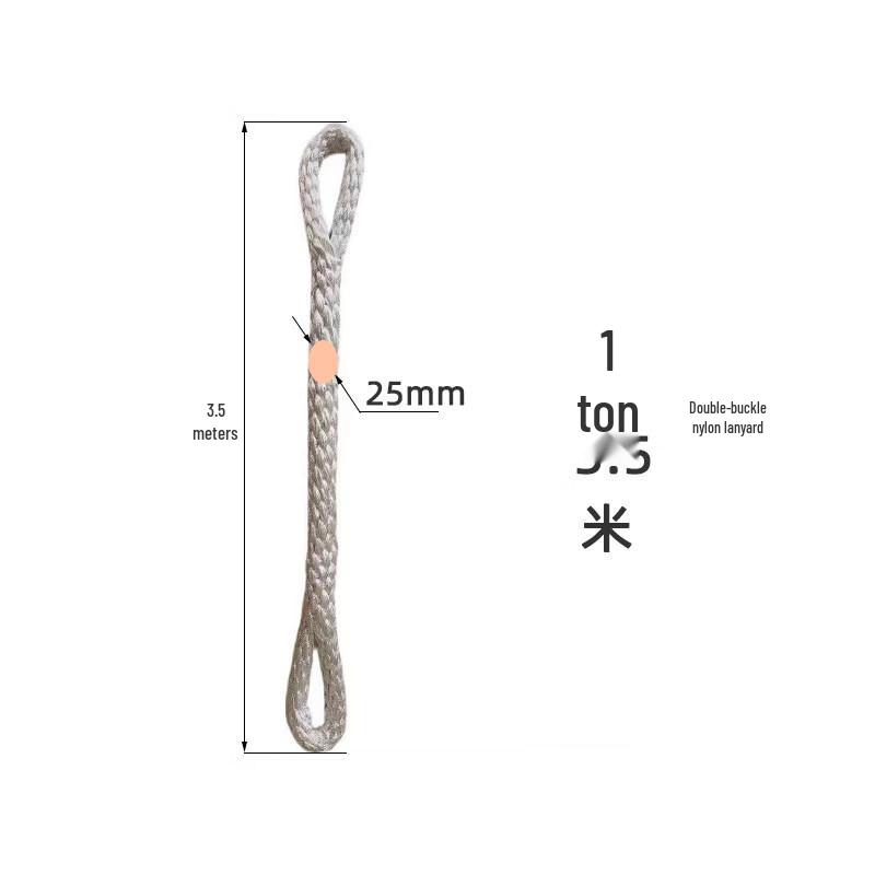 Jundingying 1 Ton Nylon Double Buckle Lifting Sling