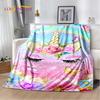 Cartoon Cute Unicorn Soft Plush Blanket,Children's Flannel Blanket Throw Blanket for Living Room Bedroom Bed Sofa Picnic Cover