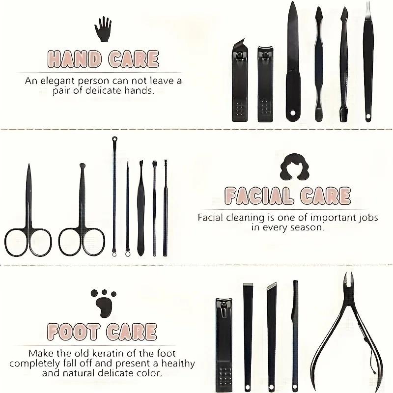 Nail Clipper Set Set Convenient Beauty Tools Nail Clipper Manicure Nail Trimmer Pedicure Knife Ear Peeling Knife Nail Manicure T