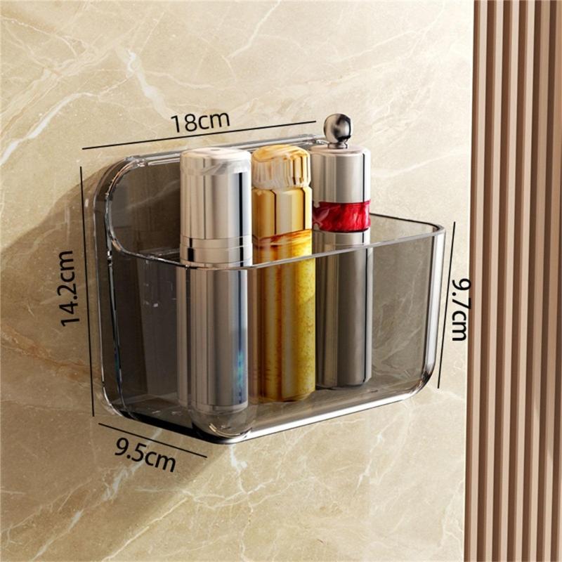 Adhesive Organizers For Bathroom Functional Wall Mounted Storage Box Adhesive Designs for Bathroom and Kitchen