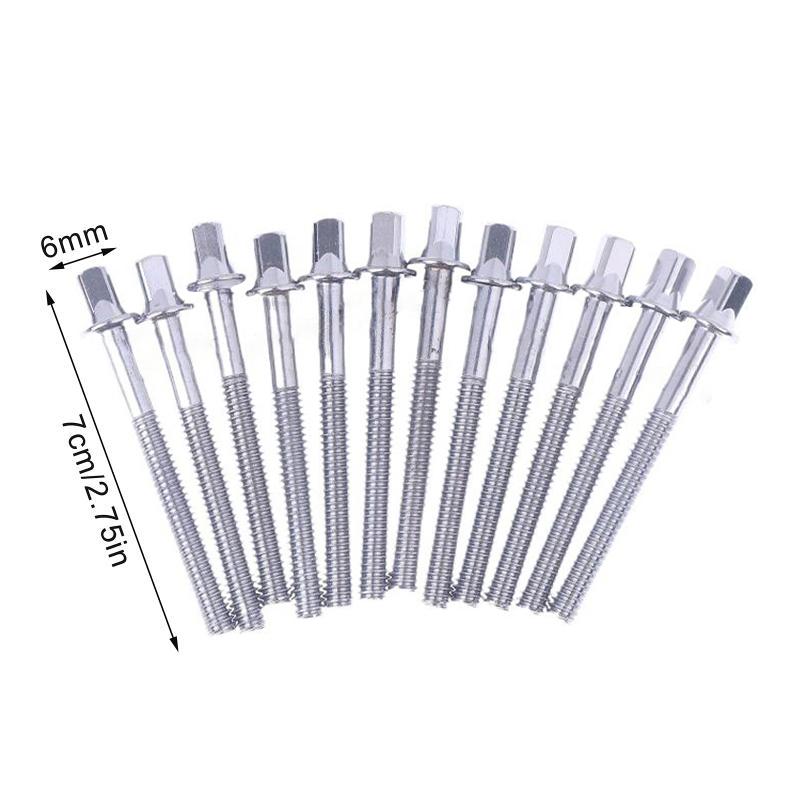 12 Stück Trommelspannschrauben Trommelböckchenschrauben Stark Trommelschraube 5/6mm mit Unterlegscheiben Trommelböckchenschrauben Trommelschrauben für Jazz-Drums Reparatur
