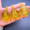 Klasikinis Kinijos Geltonas Inkrustuotas Guanyin Karoliai Pakabukas Žavesio Papuošalas Palaiminimas Laimingas Amuletas Dovanos Moterims Vyrams
