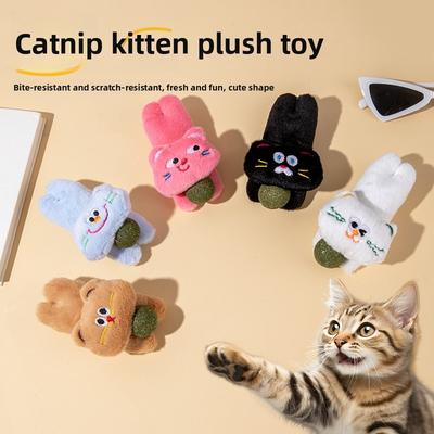 Nuova palla di erba gatta, giocattolo di peluche per gatti per limare i denti, pulire i denti, mordere, alleviare la noia, auto-intrattenimento e giocare con i gatti da masticare