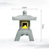 New Mini Pagoda Lantern Light Garden Statue Decorative Sand Stone Micro Landscape Lamp Zen Yard Miniature Outdoor Decorations