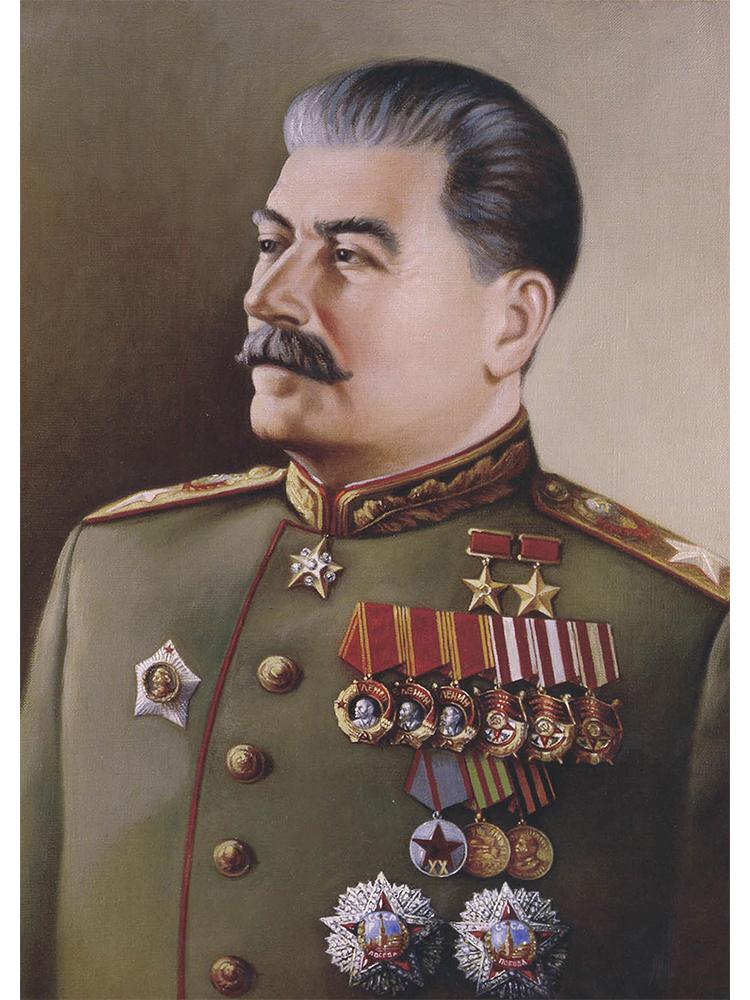 Famous Russian Joseph Stalin Portrait Poster And Print Canvas Painting Retro Figure Wall Art For Living Room Home Decor Cuadros