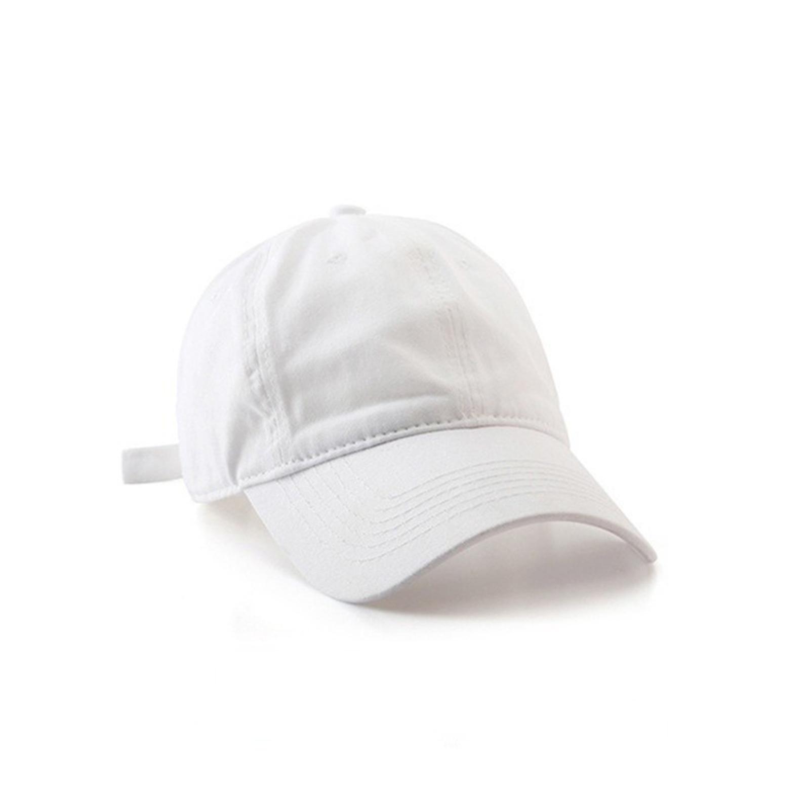 

Cotton Sun Hats Unisex Plain Baseball Cap Men Women Korean Casual Outdoor Sports Fashion Baseball Caps білий