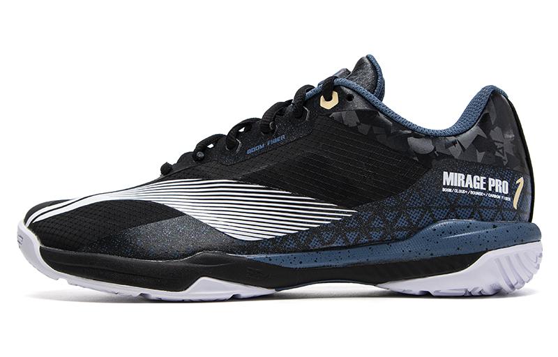 Li Ning Shadow Speed Pro Резиновая подошва Нескользящие Низкие Бадминтонные Кроссовки Унисекс Черный AYAT013-4 40
