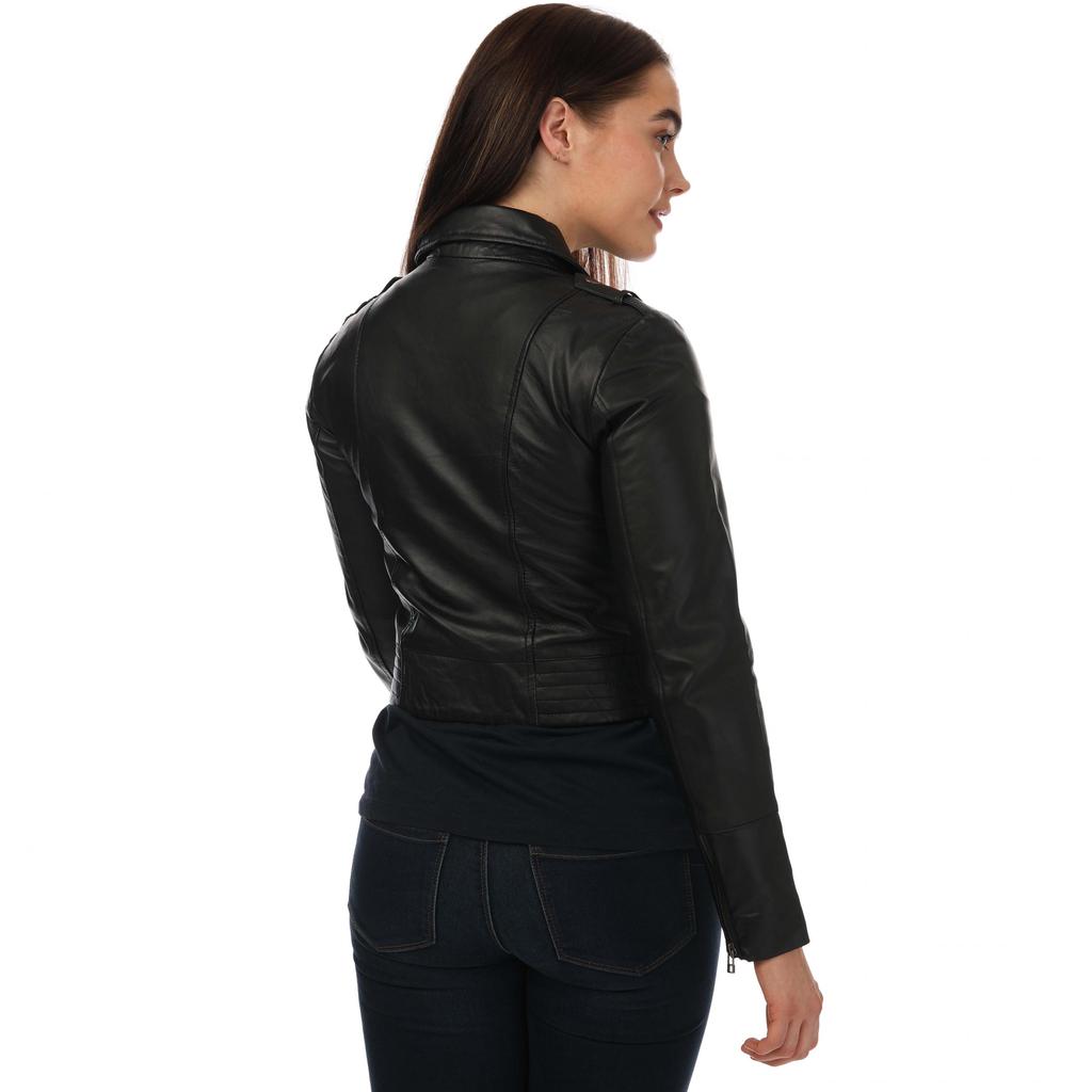 Elle Womens/Ladies Armin Leather Jacket