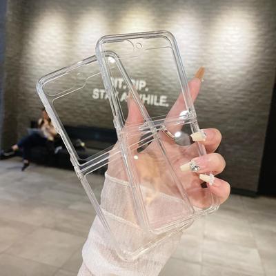 Transparente PC Hartschalenhülle für Samsung Z Flip 3, Z Flip 4 und Z Flip 5