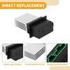 HVAC Blower Motor Resistor No.68078835AA Heater Blower Resistor for Dodge Journey 2013-2020 Metal ABS Black