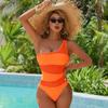 European and American New One-piece Swimsuit, High-sense Meat-covering and Thin Women's Swimsuit, High-waisted Tight Swimsuit, Bikini.