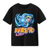 2026 Naruto Kids TShirt Uzumaki Uchiha Sasuke Hatake Kakashi Anime Character Print Cotton Short Sleeve Boys Girls Round Tops