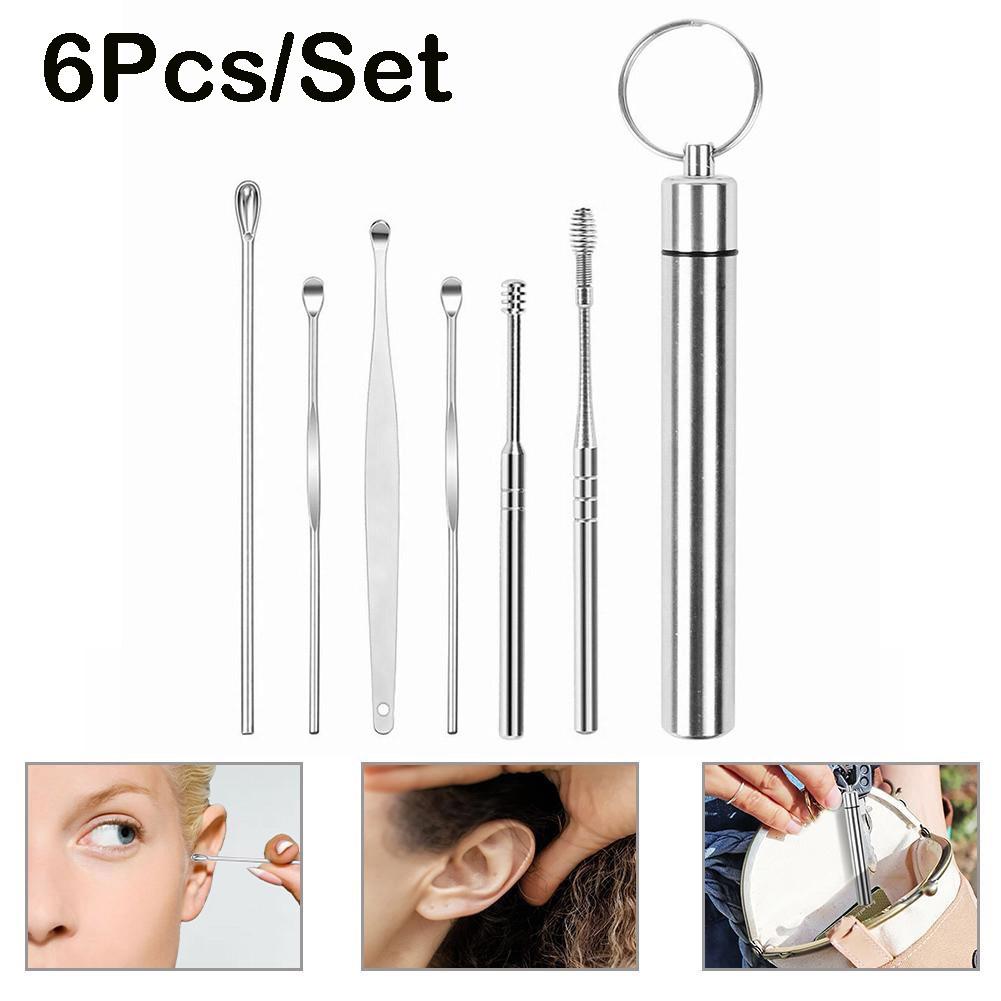 Kit Ear Cleaning 10.5*4*1cm 6PCS Earwax Removal Tool