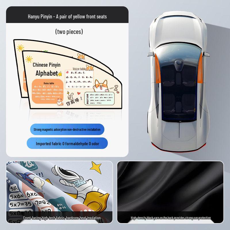 Baby Car Window Sunshade Curtains - Light Blocking and Privacy Protection for Kids