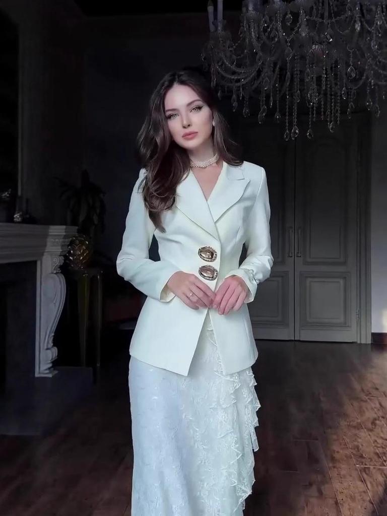 Elegante Vestido Europeo-Americano de Manga Larga Otoño 2025