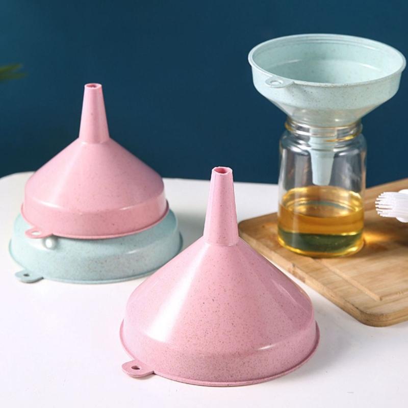 5 ks Plastový kuchyňský trychtýř Trychtýř na tekutiny Trychtýř na olej pro plnění lahví olejem, tekutinou, potravinovým práškem 2 barvy na výběr