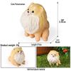 Solid Cute Animal Models: Squirrel, Shiba Inu, Teddy, Hamster, Panda, Flying Squirrel Car/Desktop Ornaments