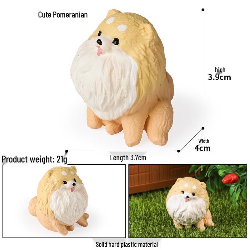 Solid Cute Animal Models: Squirrel, Shiba Inu, Teddy, Hamster, Panda, Flying Squirrel Car/Desktop Ornaments