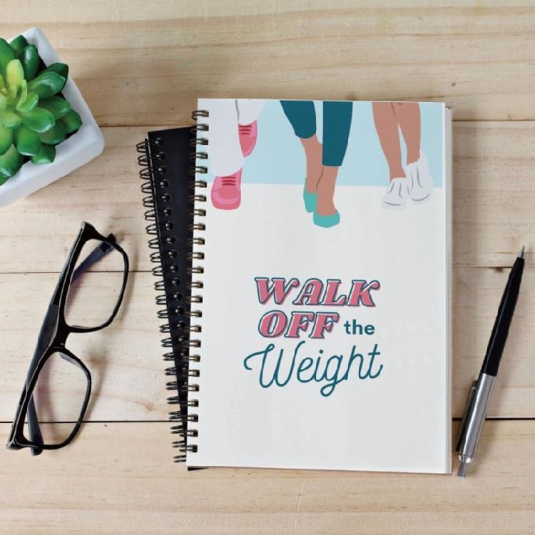 Notebook with Lightweight Design For Commuting Travel Daily Weight Management Spirals Fitness Trackers Fitness Planner