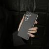 Carbon Fiber Pattern PU Leather Magnetic Phone Case For Samsung Galaxy Z Fold 6 5 4 3 Fold6 Fold5 Fold4 Fold3 5G Hard Back Cover
