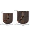 Handmade Portable Leather Drawstring Pouch Retro Nordic Coin Holders Genuine Leather Coin Purses Coin Jewelry Storage