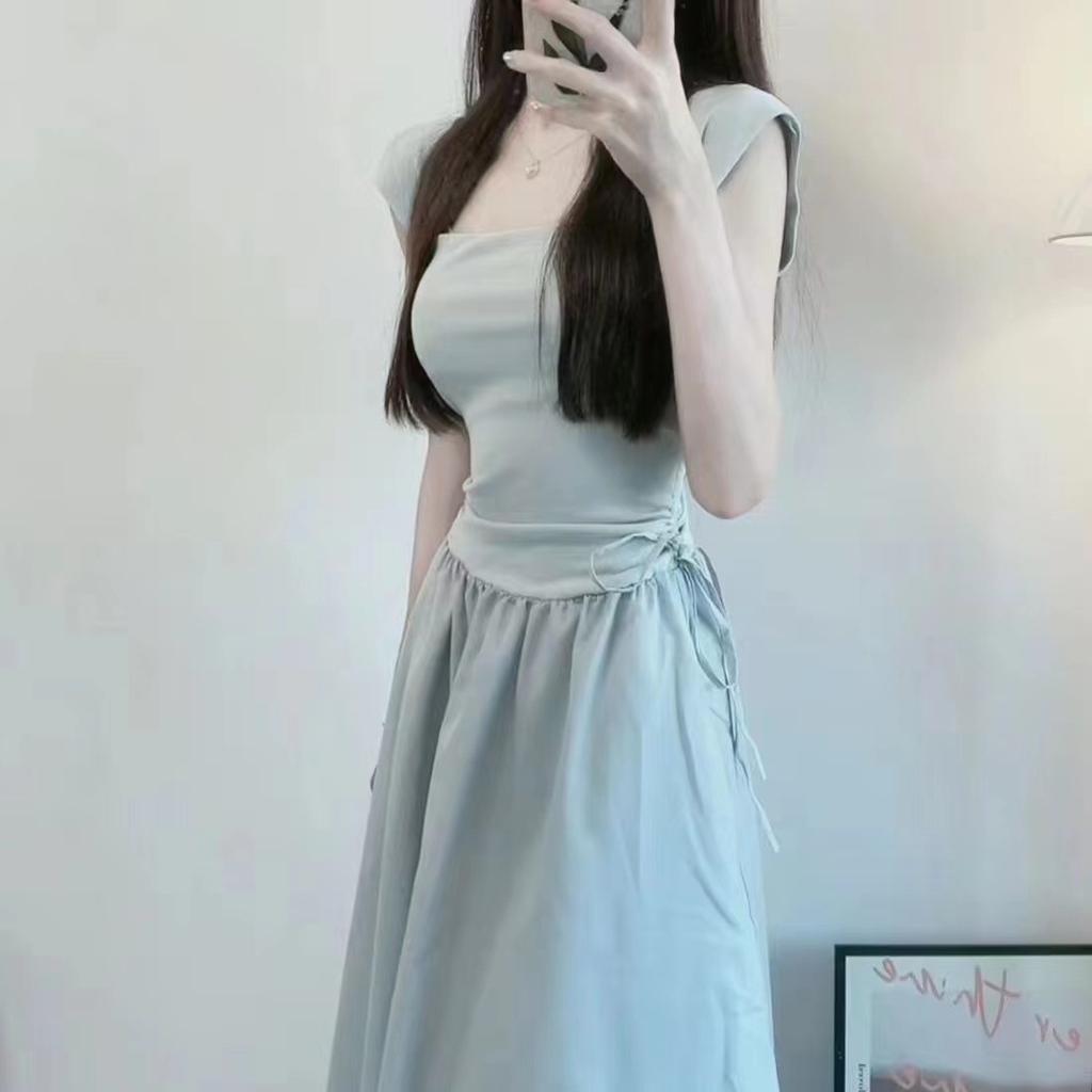 College Style Age-reducing Girl Dress Women's Summer New Design Gentle Wind Long Skirt