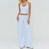Women's Tracksuit Fitness Suit Two Piece Yoga Sets Women Sportswear Workout Sports Bra High Waist Flared Pant Gym Clothing