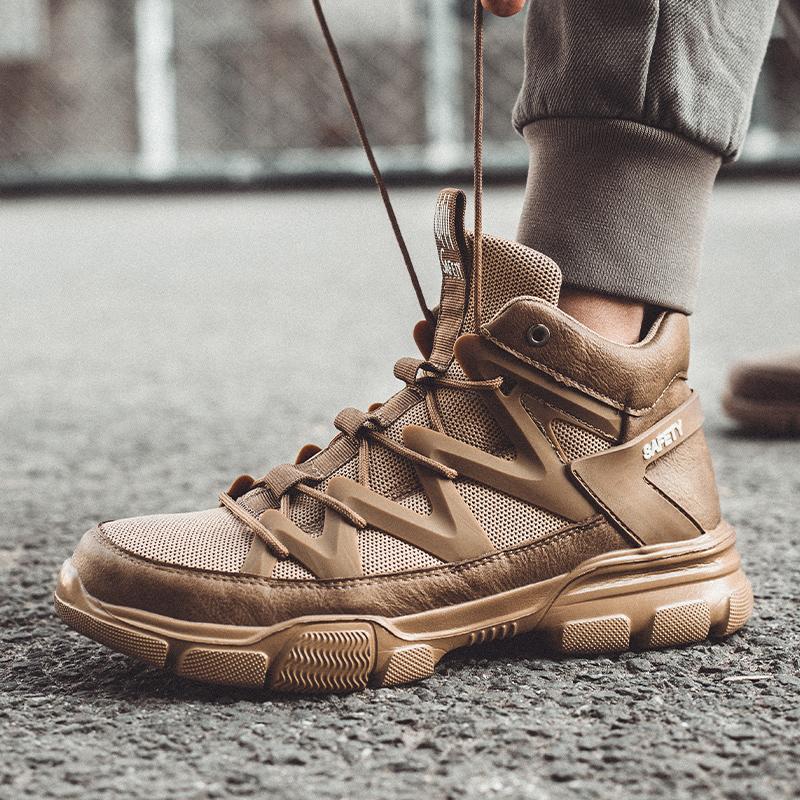 Quality Work Boots Men Anti Static Anti-puncture Anti-smash Safety Shoes Men Waterproof Construction Indestructible Shoes Winter