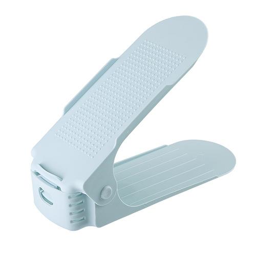 Второе поколение регулируемых обувных полок, простые и креативные DIY сборные стеллажи для хранения обуви, двухъярусные пластиковые стеллажи для отделки обувного шкафа single pack