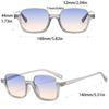 New Half Frame Square Sunglasses Women For gentlemen Fashion Vintage Trendy Sun Glasses Punk Luxury  Designer Sexy Ladies Shades