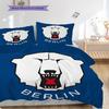 Eisbaren Berlin Mönster Sängkläder Täcke Set Örngott Kuddfodral Heminredning Födelsedagspresent (1 * påslakan + 2 * örngott, utan kärna)