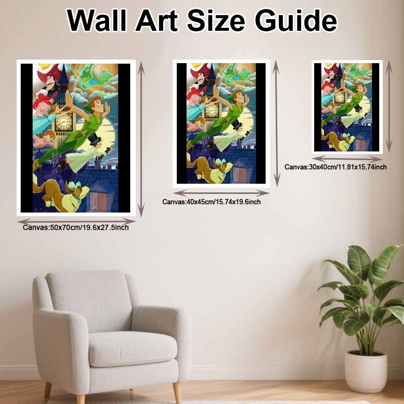 Disney Diamond Painting Full of Diamonds 5D Peter Pan & Wendy Diamond Art Home Decoration Creative Handicrafts