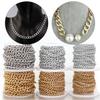 5Yards/Roll Metal Aluminum O-Shaped Chains Twisted Chain Bulk Chain For Jewelry Making Bracelet Necklace Bag Chain Accessories