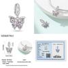 Genuine Copper Classical Lotus Butterfly Angel Cross Dragonfly Pink Purple Charm Bead Charms Bead Charms Compatible With Pandora Authentic Bracelets D
