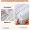 Pure Cotton Printed Single Bed Sheet Set - Fitted Sheet, Protective Cover, Pad Cover (3 Pieces)