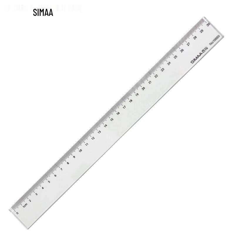 SIMAA Transparent Plastic Straight Ruler