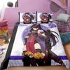 Genshin Impact Sleep Bedding Collection Cartoon Anime Bedspread Cover Single Size Size Double Size Size Kids Boys Luxury Three-Dimensional Bed Linen