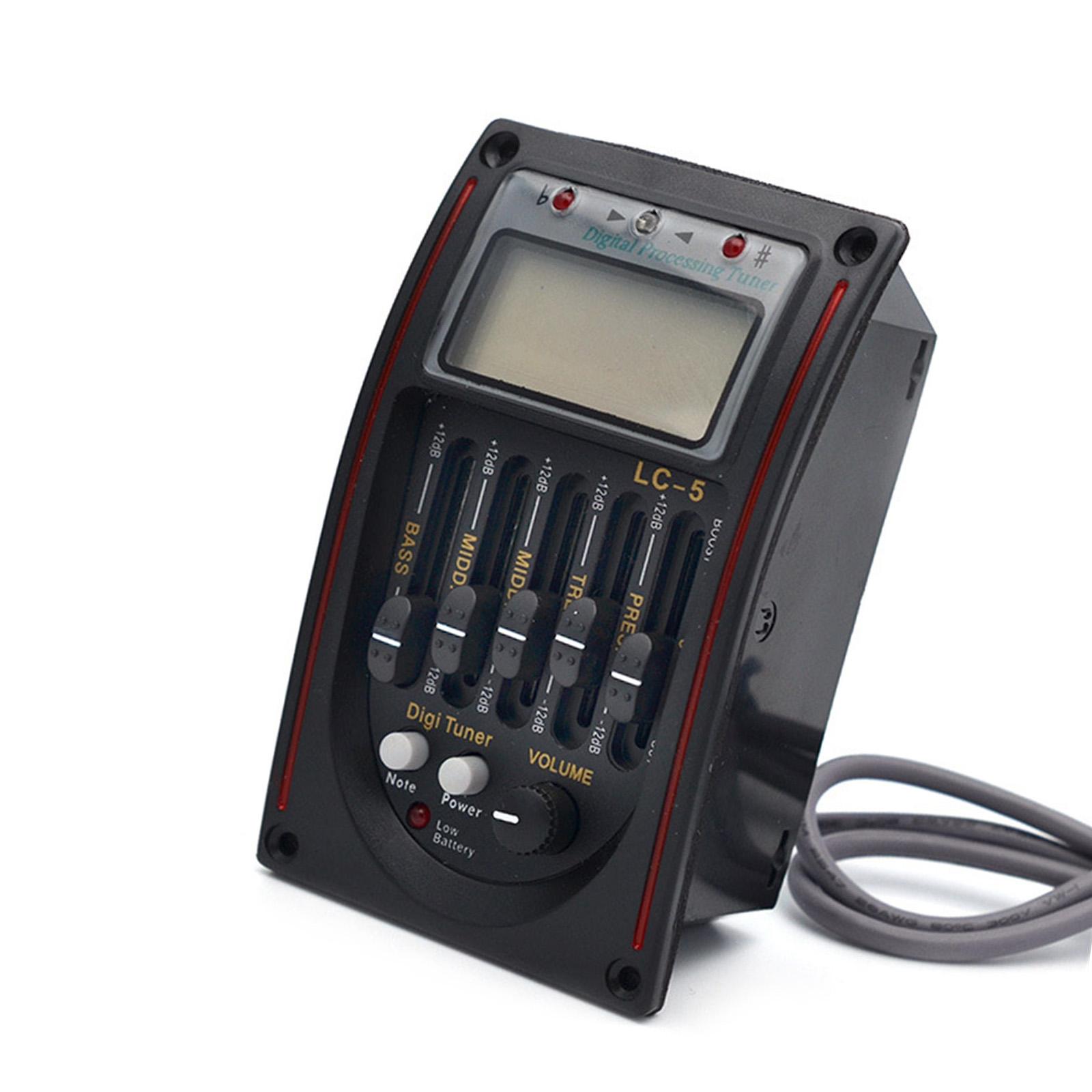 

Звукосниматель для акустической гитары 5-полосный предусилитель эквалайзер LC-5 эквалайзер тюнер пьезо-звукосниматель подходит для улучшения звуковых характеристик красный