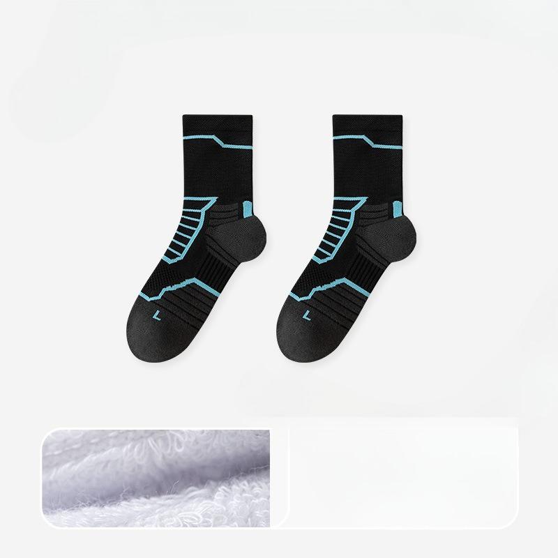 Female Professional Running Jump Rope Fitness Exercise Sweat Absorption Antibacterial Shock Non Slip Pressure Tube Socks