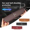 Leather Car Safety Belt Shoulder Cover Protection Padding Pad For 159 Giulietta Giulia 147 Mito 156 159 166 GT
