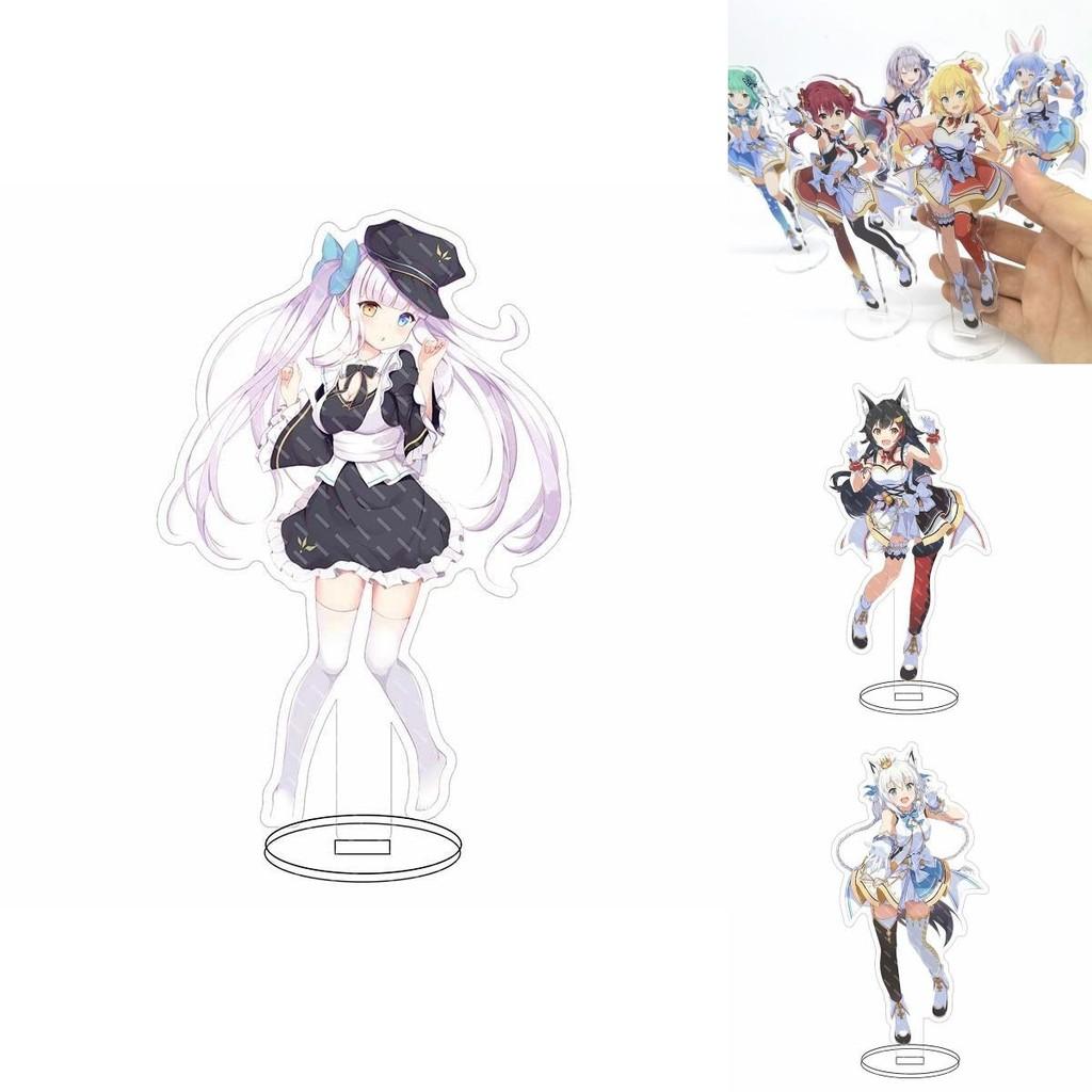 Hololive Vtuber Acrylic Stand Adorable Desktop Decor Featuring Fubuki Okayu Ayame Subaru Matsuri