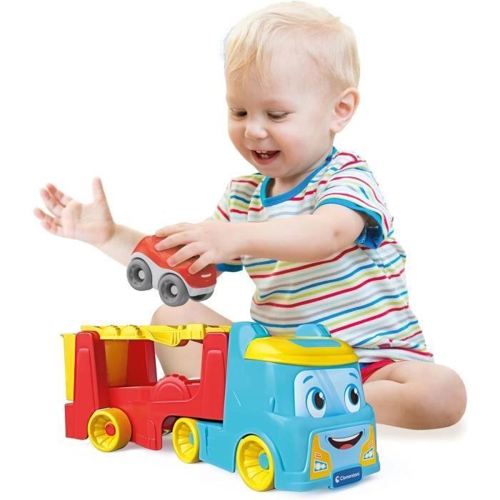 Hra Clementoni - Nákladní auto s převracejícími se autíčky - Recyklovaný plast - Autíčka v ceně - Od 18 měsíců - Vyrobeno v Itálii