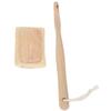 Luffa Badeschwamm Peeling Sanfte Reinigung Luffa Dusch-Körperbürste mit Abnehmbarem Langen Holzgriff